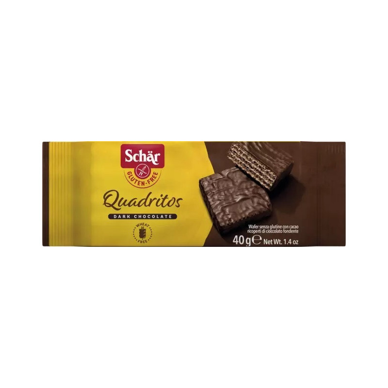 quadritos barquillos con cacao sin gluten 40g sch r