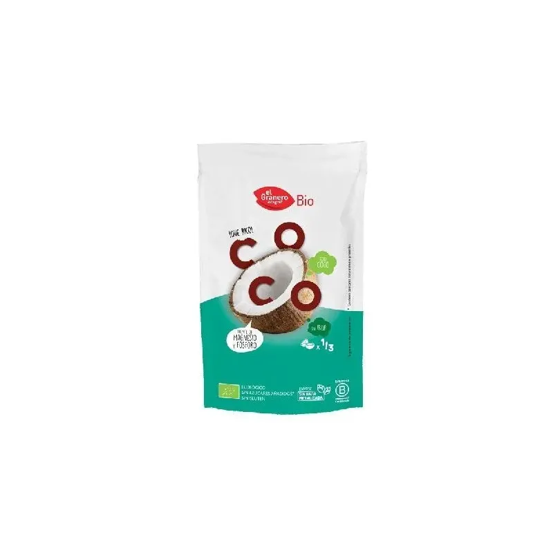 copos de coco tostados snack bio 80 g