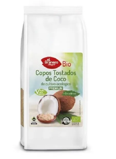 copos tostados de coco bio 300 g