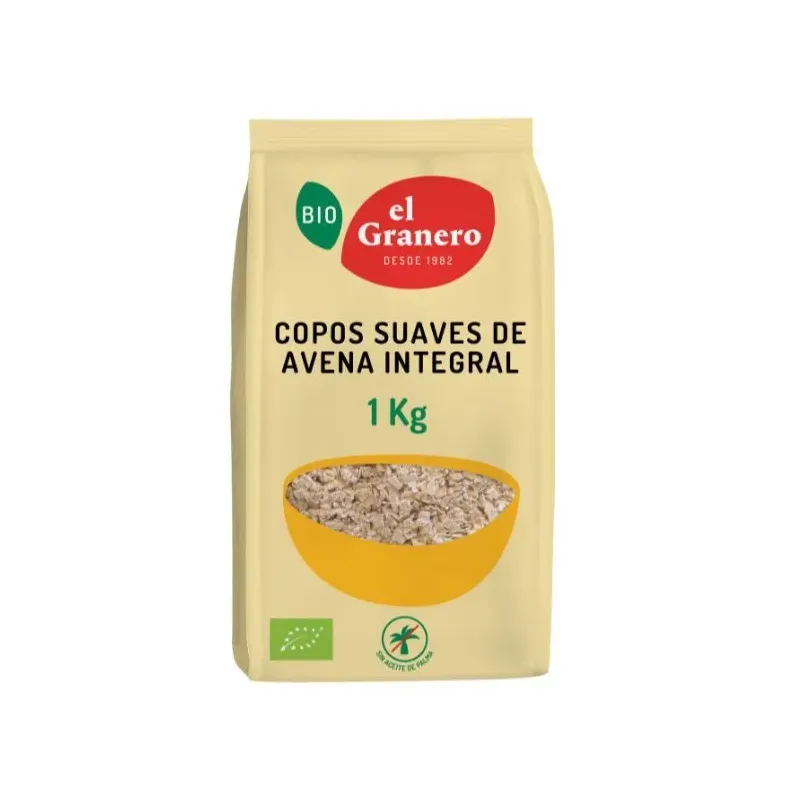 pack 2 copos suaves de avena integral bio 2x1 kg 014841