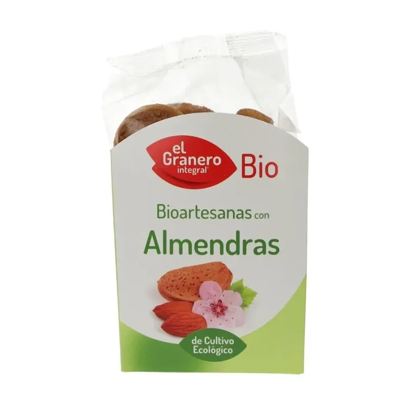 galletas artesanas con almendra bio 220 g