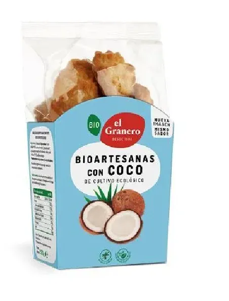 galletas artesanas con coco bio 220 g