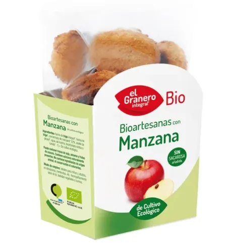 galletas artesanas con manzana bio 250 g