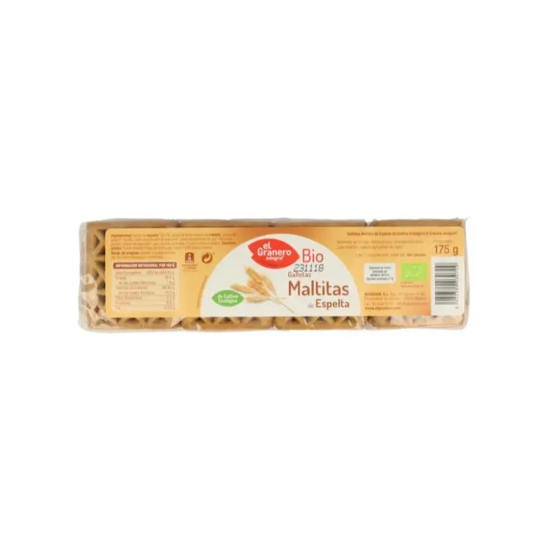 galletas maltitas de trigo espelta bio 175 g