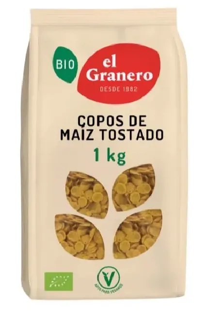 copos de maiz tostado bio 1 kg