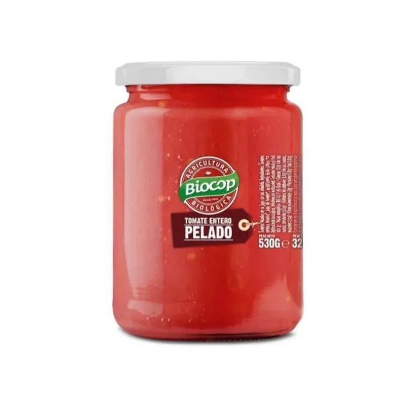 tomate entero pelado biocop 530 g