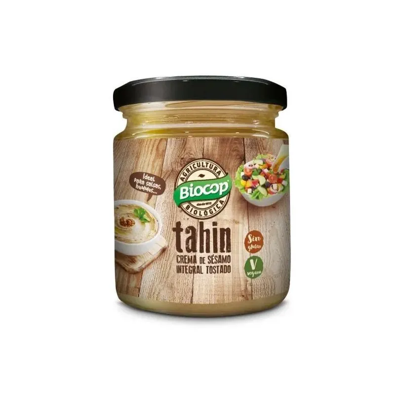 tahin integral tostado sal biocop 225 g