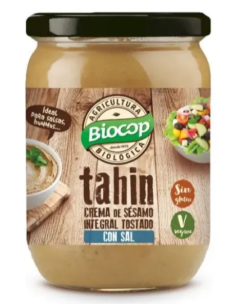 tahin integral tostado sal biocop 500 g