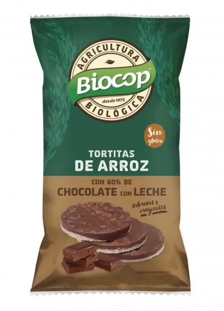 tortitas arroz chocolate leche biocop 100g