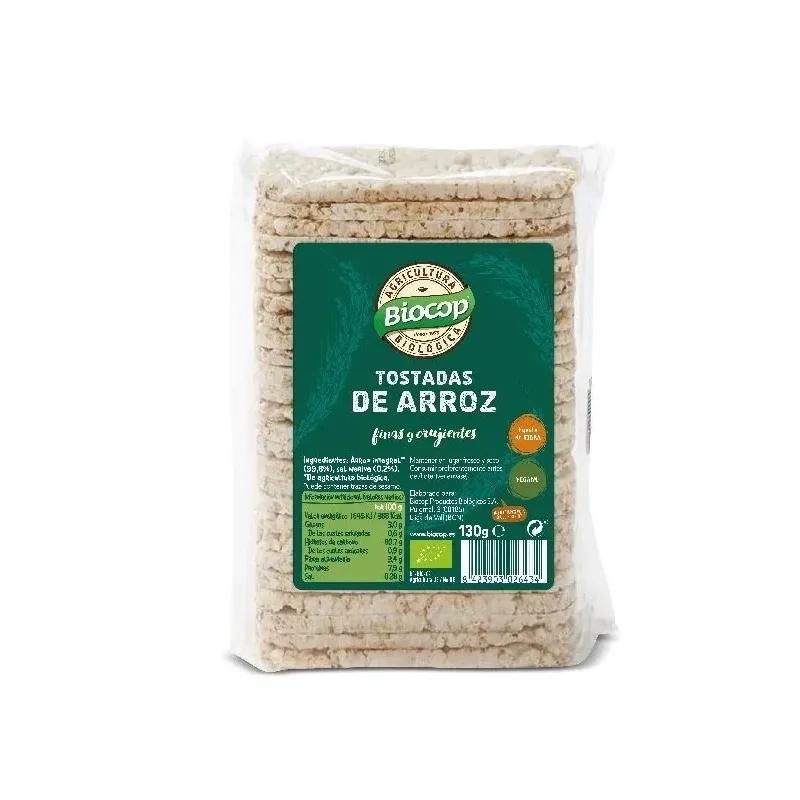 tostadas arroz biocop 130 g