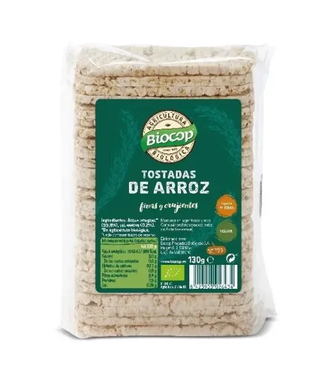 tostadas arroz biocop 130 g