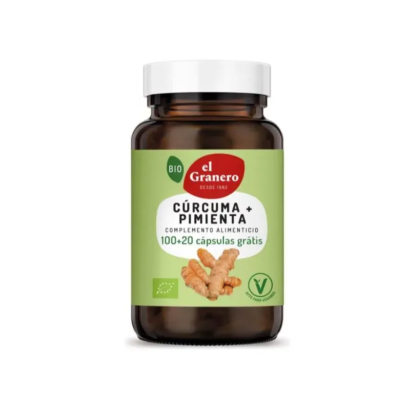 curcuma y pimienta bio 100 y 20 cap 440 mg