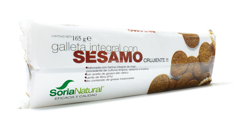 Galleta integral con sésamo 165 gr