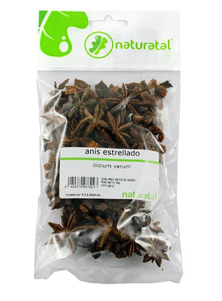 Anis estrellado (illicium verum) 60gr