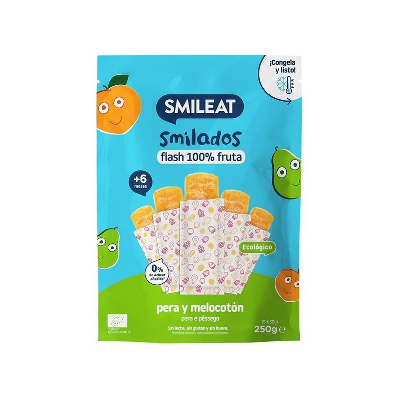 Refrig Smilado Pera y Melocotón Eco 250g