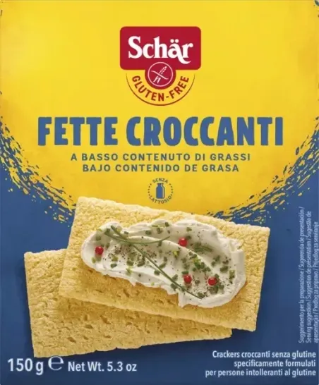 Tostadas crujientes fette croccanti single 27g d Schär (caja 24 unid - horeca)