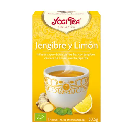 Yogi tea jengibre limon BIO 17 bolsitas