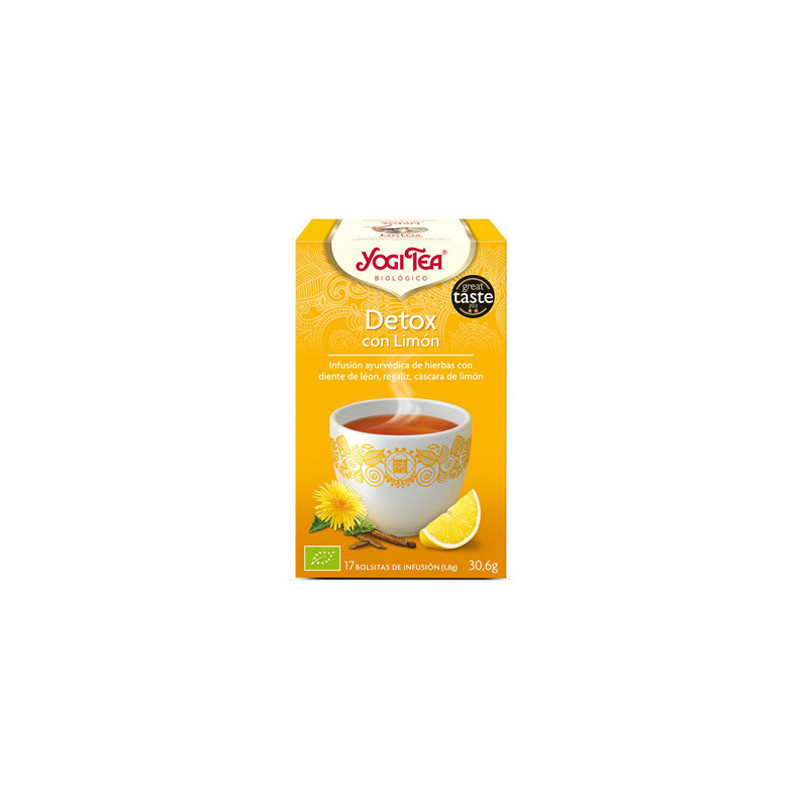 Yogi tea detox limon BIO 17 bolsitas