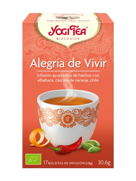 Yogi tea alegria vivir (reconfort)  BIO 17 bolsitas