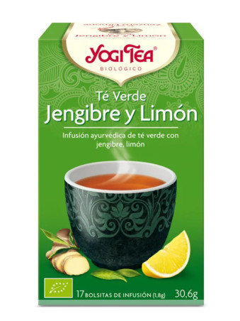 Yogi tea tea verde jengibre y limon  BIO 17 bolsitas