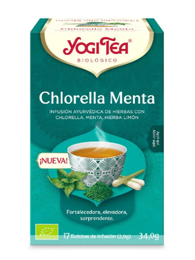 Yogi tea chlorella menta BIO 17 bols