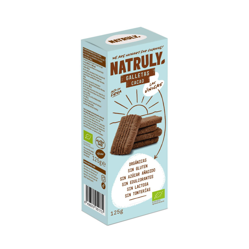 Galletas cacao - canela natruly 125g