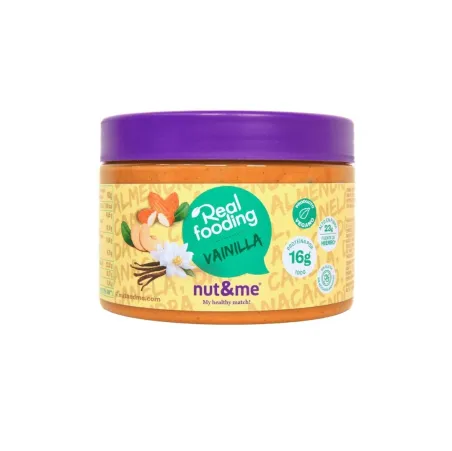 Crema de almendra y anacardo sabor vainilla Realfooding 250gr