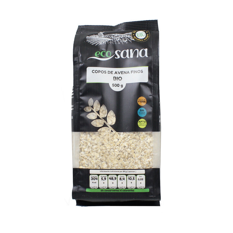 Copos avena finos BIO 500gr ecosana