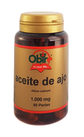 Aceite de ajo 1000 mg  60 perlas  nuevo