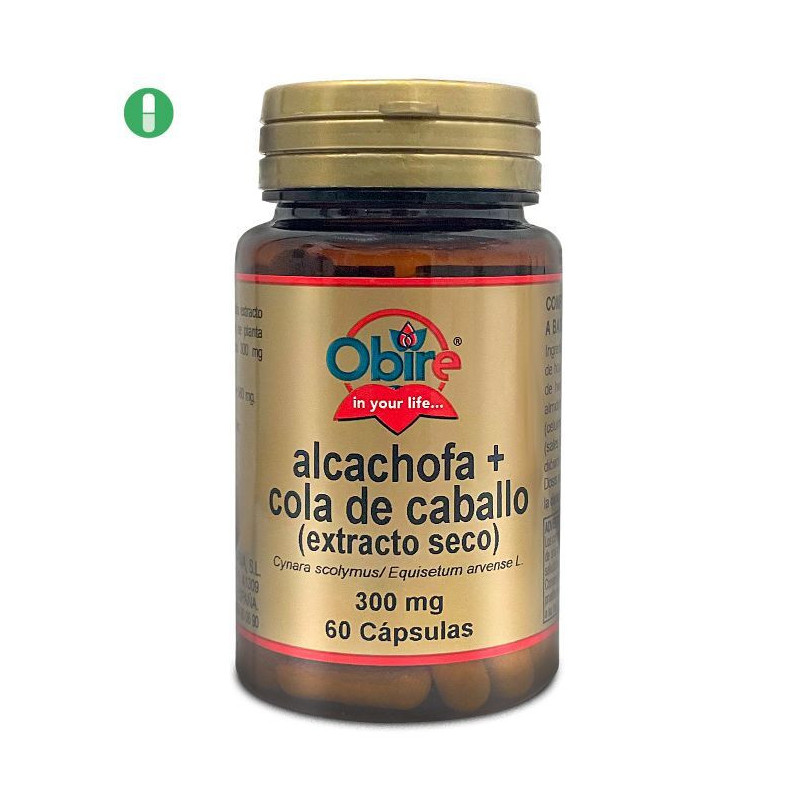 Ob alcachofa y cola de caballo (extracto seco) 300 mg. 60 caps