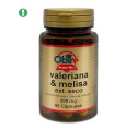 Valeriana y melisa 200 mg. (extracto seco) 60 cápsulas - obire