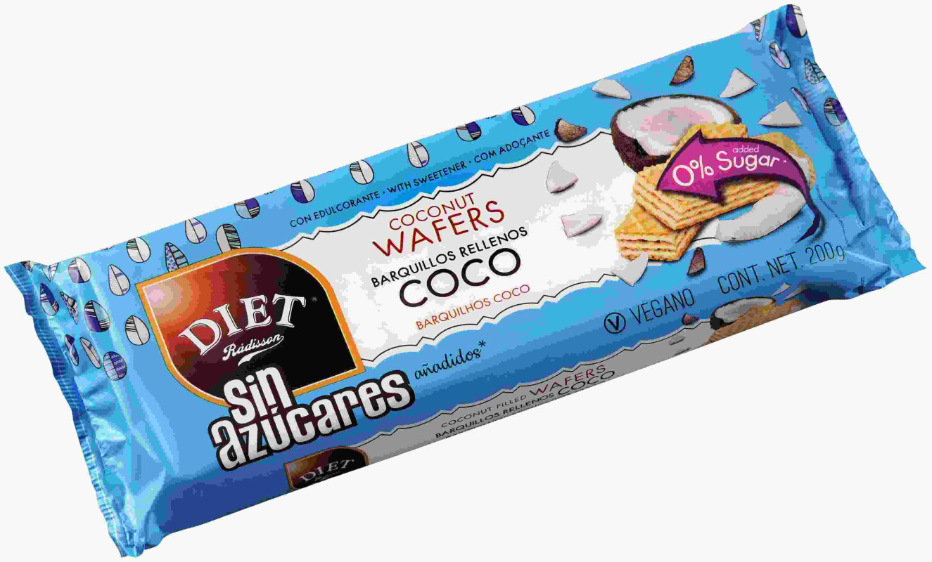 Barquillos relleno  coco 200gr