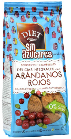 Delicias arándanos sin azucar 175 gr