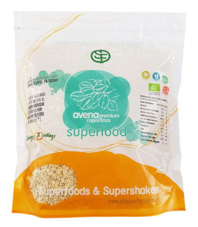 Copos de avena finos ECO sin gluten 500 gr