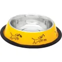 Comedero inox. antid-1 amarillo perros