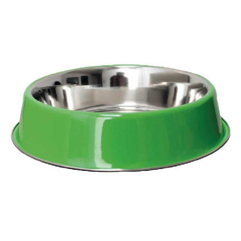 Comedero inox. antihormigas-xl verde