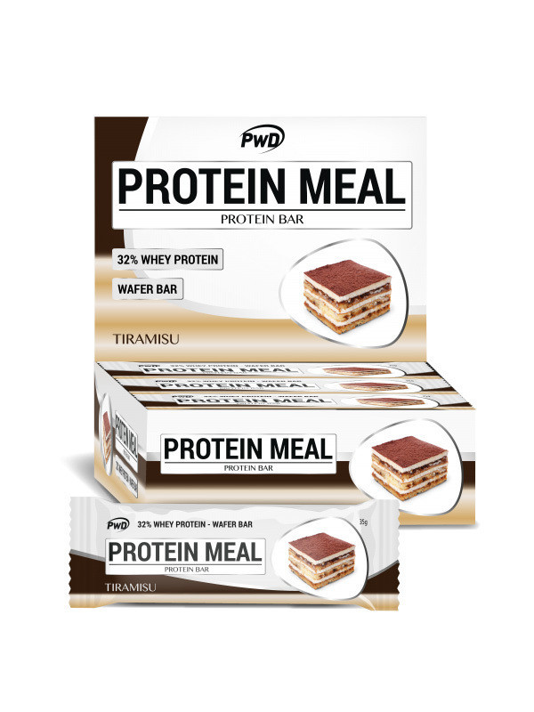 Barrita tiramisu protein meal 35gr sin azucar añadido x 12 uds