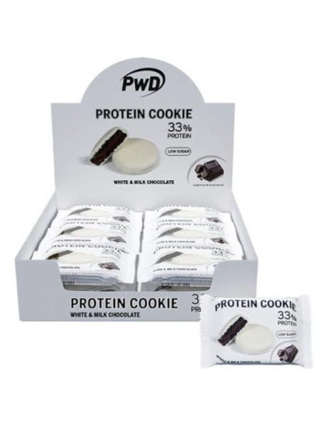 Protein cookie 33% protein white  y  milk choco (18 x 30g)