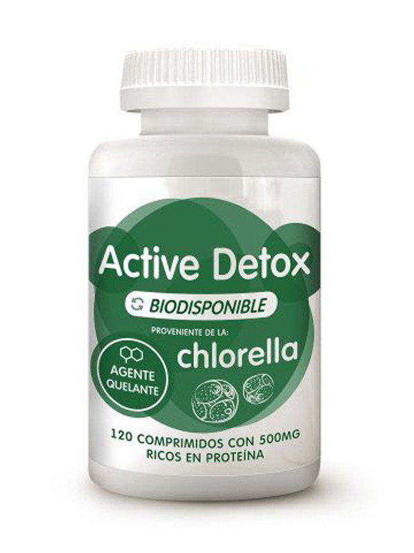 Active detox biodisponible chlorella 500 mg 120 comp