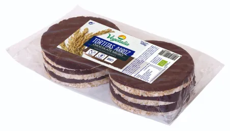 Tortitas de arroz chocolate negro BIO 100 gr