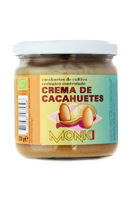 Crema de cacahuete BIO monki 330 gr