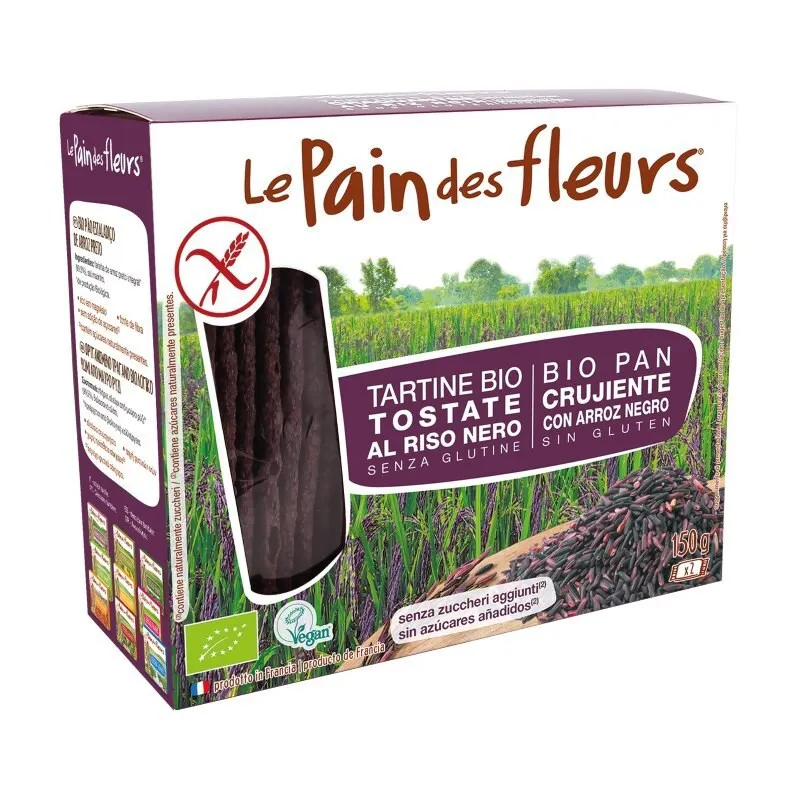 Cracker arroz negro le pain des fleurs 150g