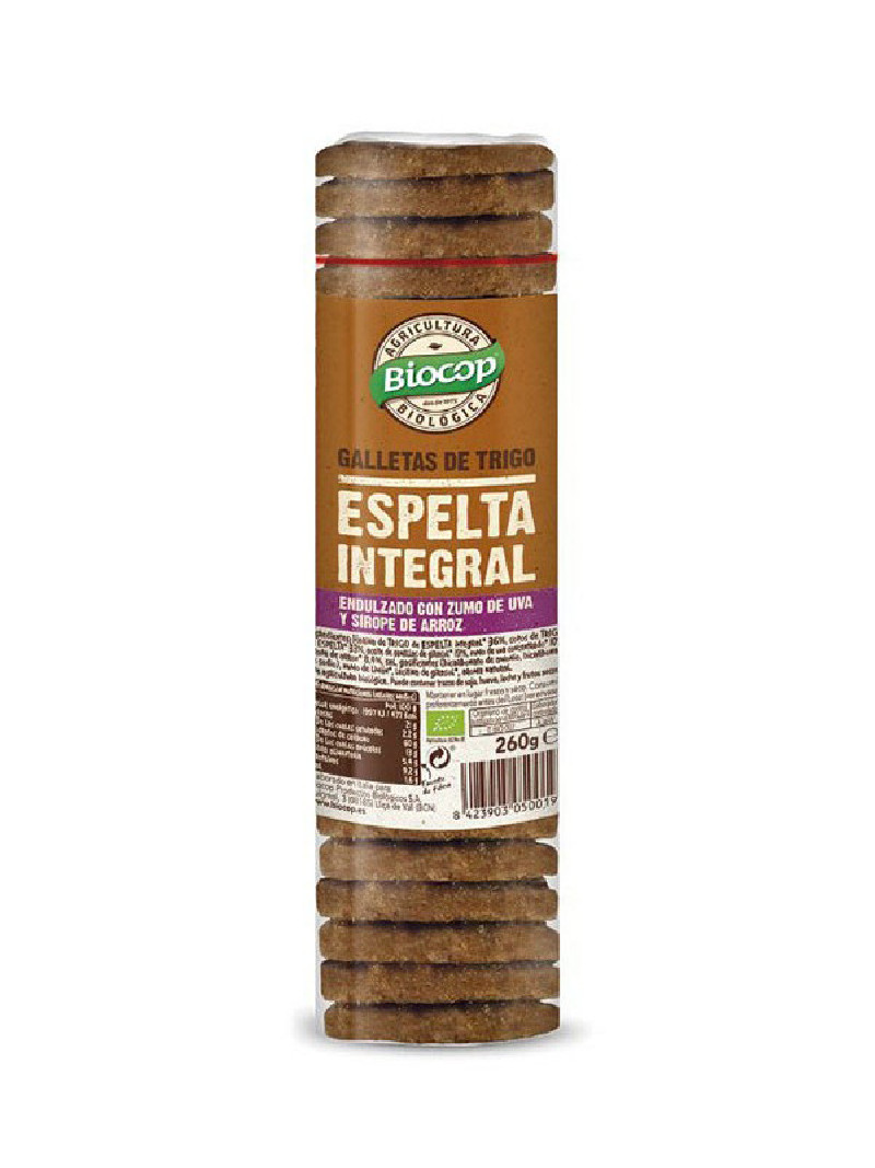 Galleta trigo espelta integral biocop 260 g