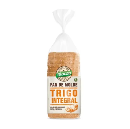 Pan molde blando trigo integral Biocop 400gr