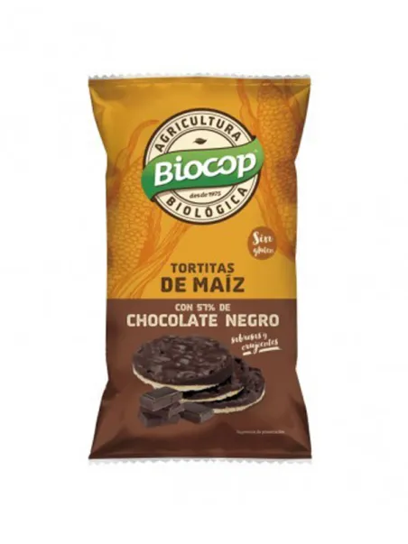 Tortitas maiz chocolate negro biocop 95g