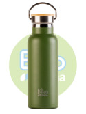 Botella bbo termo con tapon bambu 500ml verde