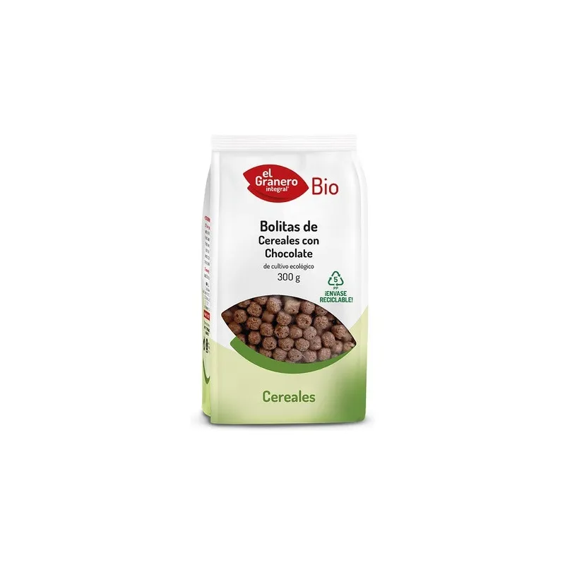 Bolitas de cereales con chocolate BIO 300 g