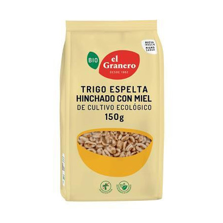 Trigo espelta hinchado con miel BIO 150 g