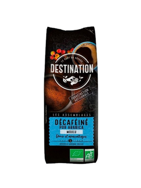 Cafe molido descafeinado suave 100% arabica bio, 250 g