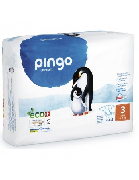 Pañales ecológicos pingo talla 3 mini (44und)